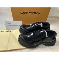Louis Vuitton Women Ruby Flat Derby Patent Leather Black