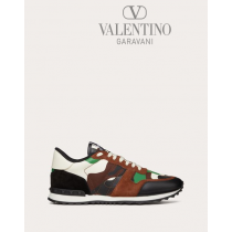 Top quality cheap valentino canada online Camouflage Rockrunner Sneaker for Man in Brown/multicolor