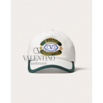 Discount valentino canada locations Maison Baseball Cap for Man in Light Ivory/multicolor