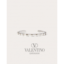 Real quality fake valentino canada Metal Rockstud Bracelet for Man in Palladium