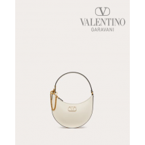 Buy replica Valentino toronto Mini Vlogo Signature Grainy Calfskin Hobo Bag for Woman in Light Ivory
