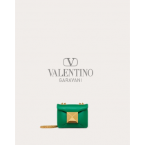 Buy fake valentino canada outlet One Stud Nappa Micro Bag With Chain for Woman in Green