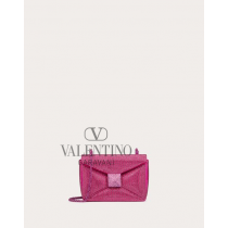 Shop replica valentino canada yorkdale One Stud Small Bag With Chain And Rhinestone Embroidery for Woman in Pink Pp