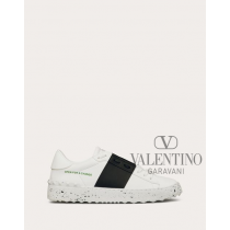 Real quality fake valentino canada Open For A Change Sneaker In Bio-based Material for Woman in White/ Black