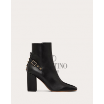 Knock off valentino canada store Rockstud Nappa Ankle Boot 90mm for Woman in Black