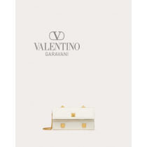 Knock off valentino canada store Roman Stud Wallet In Nappa Leather With Chain for Woman in Ivory