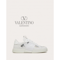 fakes valentino Ottawa Vl7n Low-top Sneakers In Calfskin And Mesh Fabric With Bands for Man in White/ice