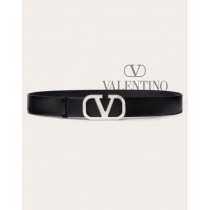 imitation valentino canada stores Vlogo Signature Calfskin Belt 35 Mm for Man in Black