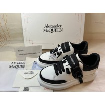 Alexander McQueen Sole Sneaker Unisex Calfskin White Black