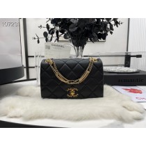 Chanel Flap Bag 22cm AS3386 Lambskin Leather Black