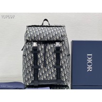 Dior Explorer Backpack Dior Oblique Jacquard Black Beige