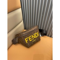 Fendi Belt Bag Brown Ff Fabric Belt Bag