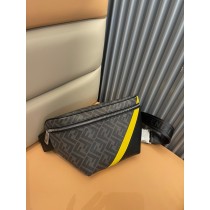 Fendi Diagonal Belt Bag Multicolor Leather Belt Bag Multicolor