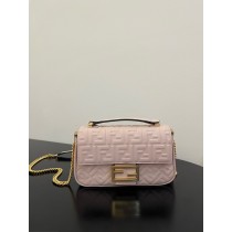 Fendi Iconic Baguette Medium Shoulder Bag 8BR793 Pink