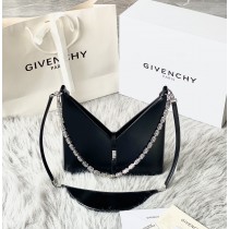 Givenchy Cut-out Leather Shoulder Bag Black