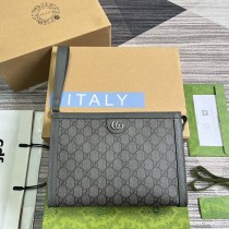 Gucci Ophidia GG Pouch 760243 Grey