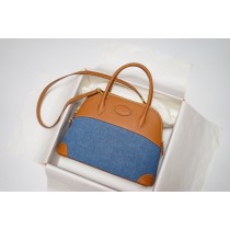 Hermes Bolide 31 Bag Brown Blue