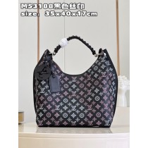 Louis Vuitton Carmel Hobo Shoulder Bag M53188 Black