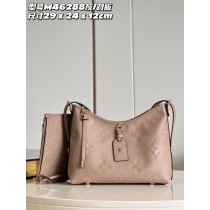 Louis Vuitton CarryAll PM Bag Monogram Empreinte Leather M46288 Apricot