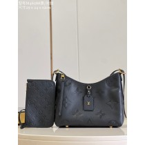Louis Vuitton CarryAll PM Bag Monogram Empreinte Leather M46288 Black