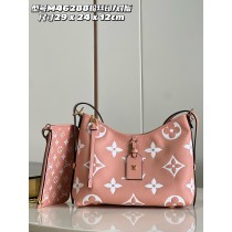 Louis Vuitton CarryAll PM Bag Monogram Empreinte Leather M46288 Pink