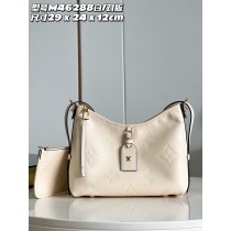 Louis Vuitton CarryAll PM Bag Monogram Empreinte Leather M46288 White