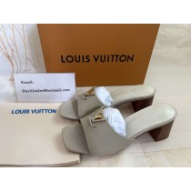 Louis Vuitton LV Capri Mule 45mm Calf Galet Gray