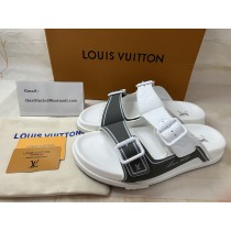 Louis Vuitton LV Trainer Mules Men's White