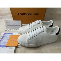 Louis Vuitton Timeout Sneakers Unisex Monogram Calfskin White