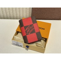 Louis Vuitton Pocket Organizer Card Holder N40614 Red