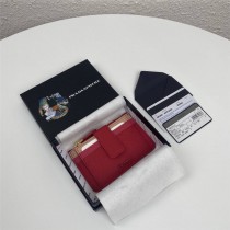 Prada Saffiano Leather Card Holder 1MC038 Red Nude