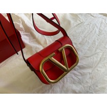Valentino Garavani Mini Super V Bag Calfskin Red