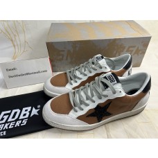 Golden Goose Ball Star Unisex Sneakers Nubuck And Nappa With Black Swarovski Crystal Star