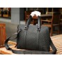 Gucci Embossed Leather Briefcase 38CM Black